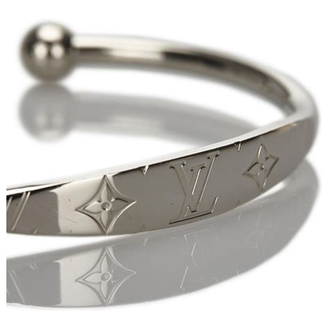 lv silver bangle|louis vuitton gold bangle.